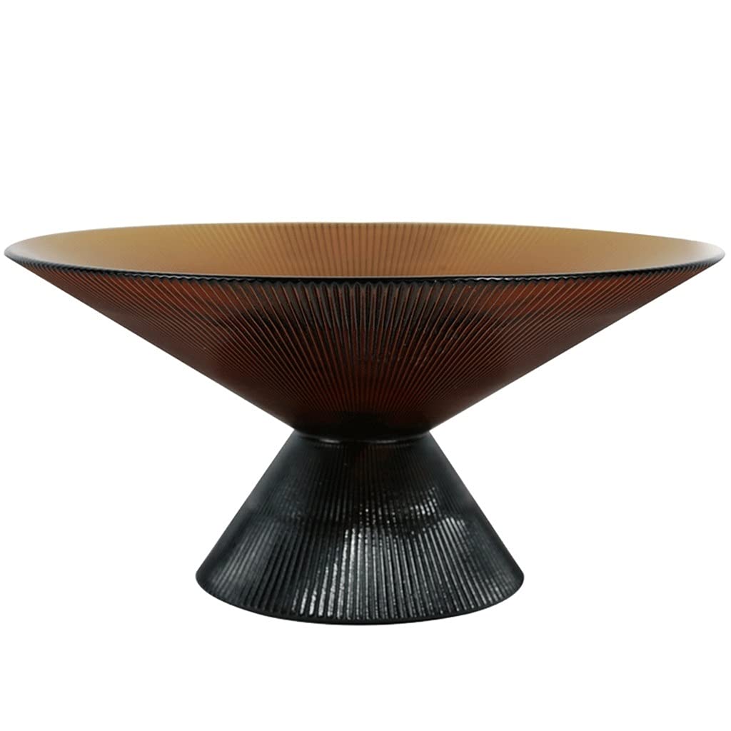 Creative Glass Fruit Bowl Set - Elegant Dried Fruit Snack Plate & Coffee Table Decor | Luxury Serving Dish for Fruits, Nuts, Candy | Perfect for Dining Table Centerpiece, Kitchen Counter Display, and Living Room Decor (Color: A)