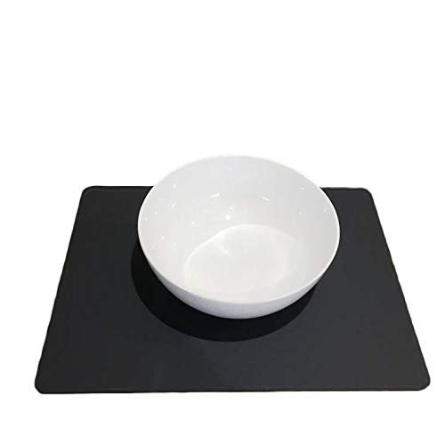 Premium Graphite Grey Rectangular Placemats Set of 8 - Large Size for Dining Table - Perfect for Everyday Meals, Dinner Parties & Holiday Gatherings