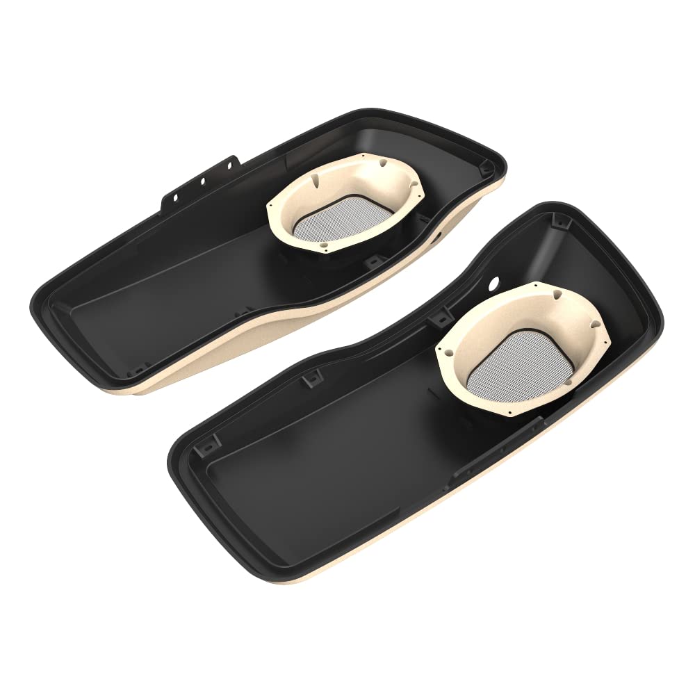 Color Matched 6X9 Saddlebag Speaker Lids for 2014+ Harley Davidson Touring Bikes - Perfect for Road Trips & Custom Audio Upgrades