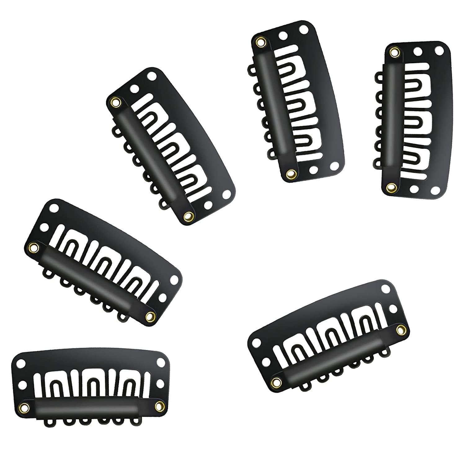 12-Pack Pelo Hair Wig Clips for Men & Women - Toupee Clips, Hair Extension Clips, Attachment & Bonding Clips - Secure Hair Replacement Solution for Daily Styling & Cosplay
