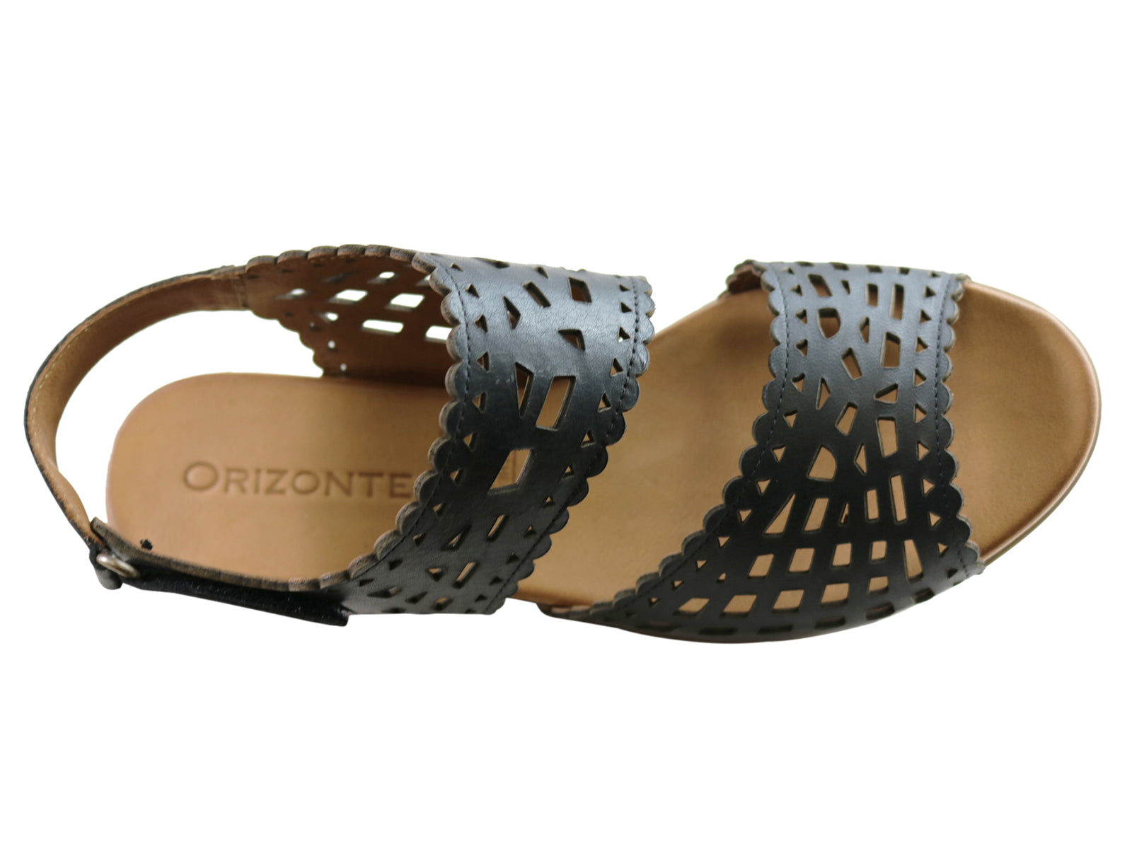 Orizonte Kelvy Women's Comfortable Leather Low Heel Sandals - European Style Summer Casual Shoes for Walking, Travel & Beach Outfits