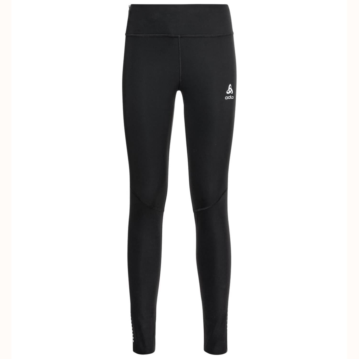 Odlo Women's Zeroweight Running Tights - Black, Size S | High-Performance Compression Leggings for Running, Yoga & Gym Workouts