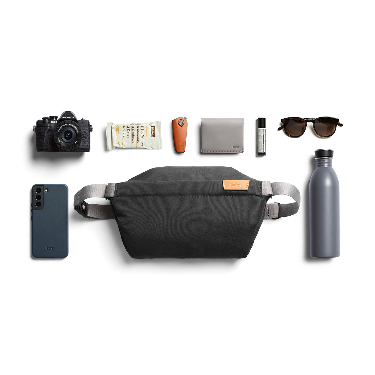 Bellroy Sling Bag - Compact Crossbody Bag for Men & Women, Water-Resistant & Lightweight, Perfect for Travel, Hiking & Everyday Use (Slate Color)