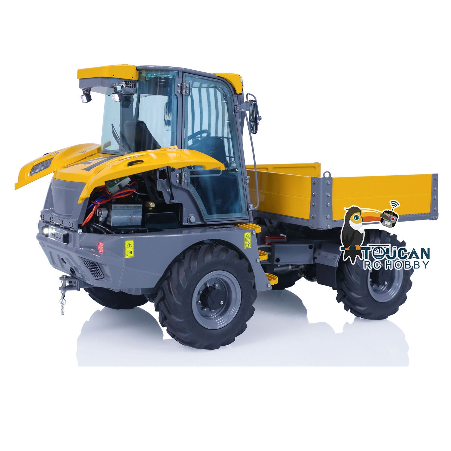 LESU 1/14 Scale Metal 4x4 RC Hydraulic Dump Truck with 6MDX-B Remote Control - Construction Vehicle Toy for Adults, DIY Model Kit for Off-Road Play & Collection (Ideal for Construction Site Simulation & RC Hobbyists)