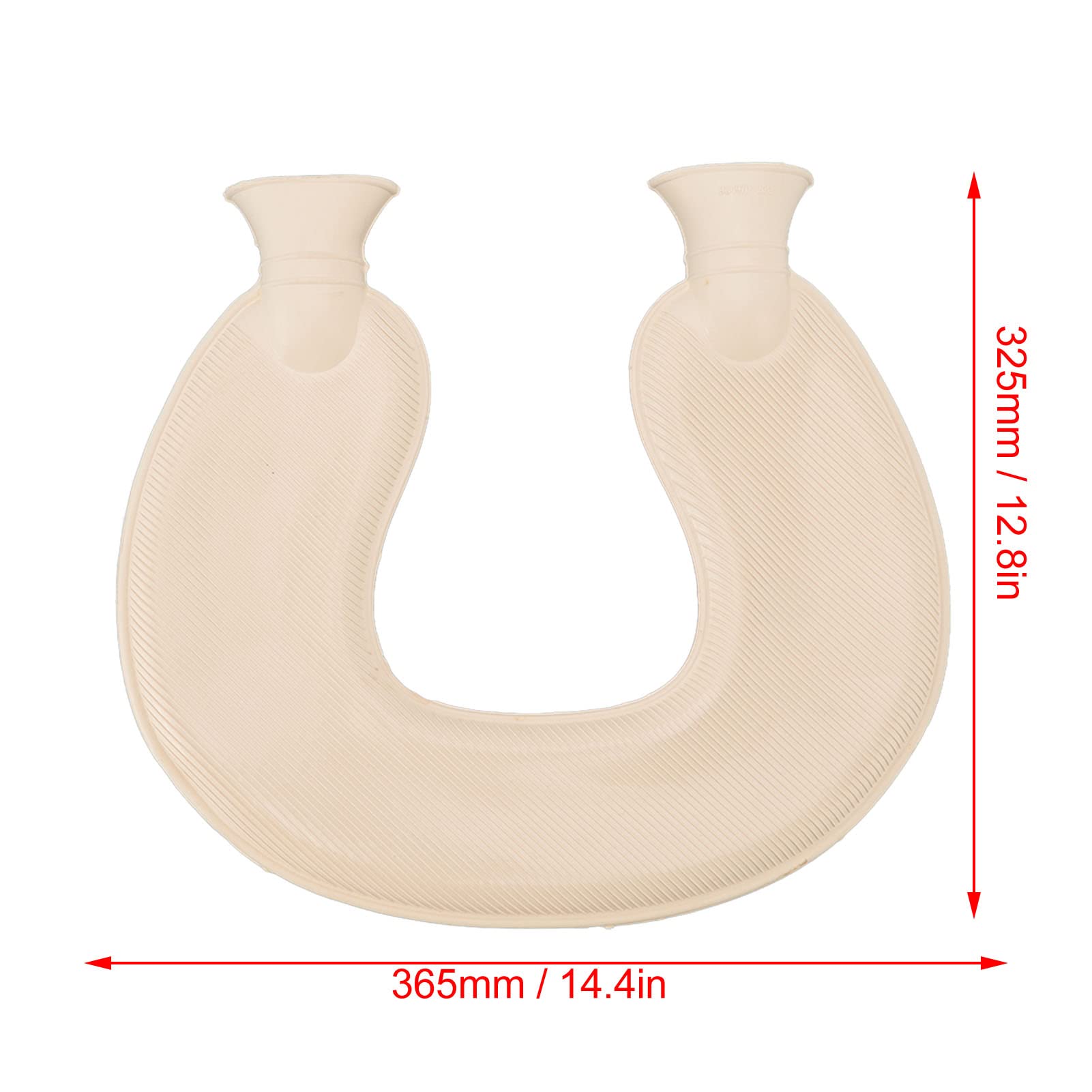 U-Shaped Hot Water Bottle for Neck Pain Relief - Splash Proof & Wide Mouth (Pink) - Perfect for Home & Office Use