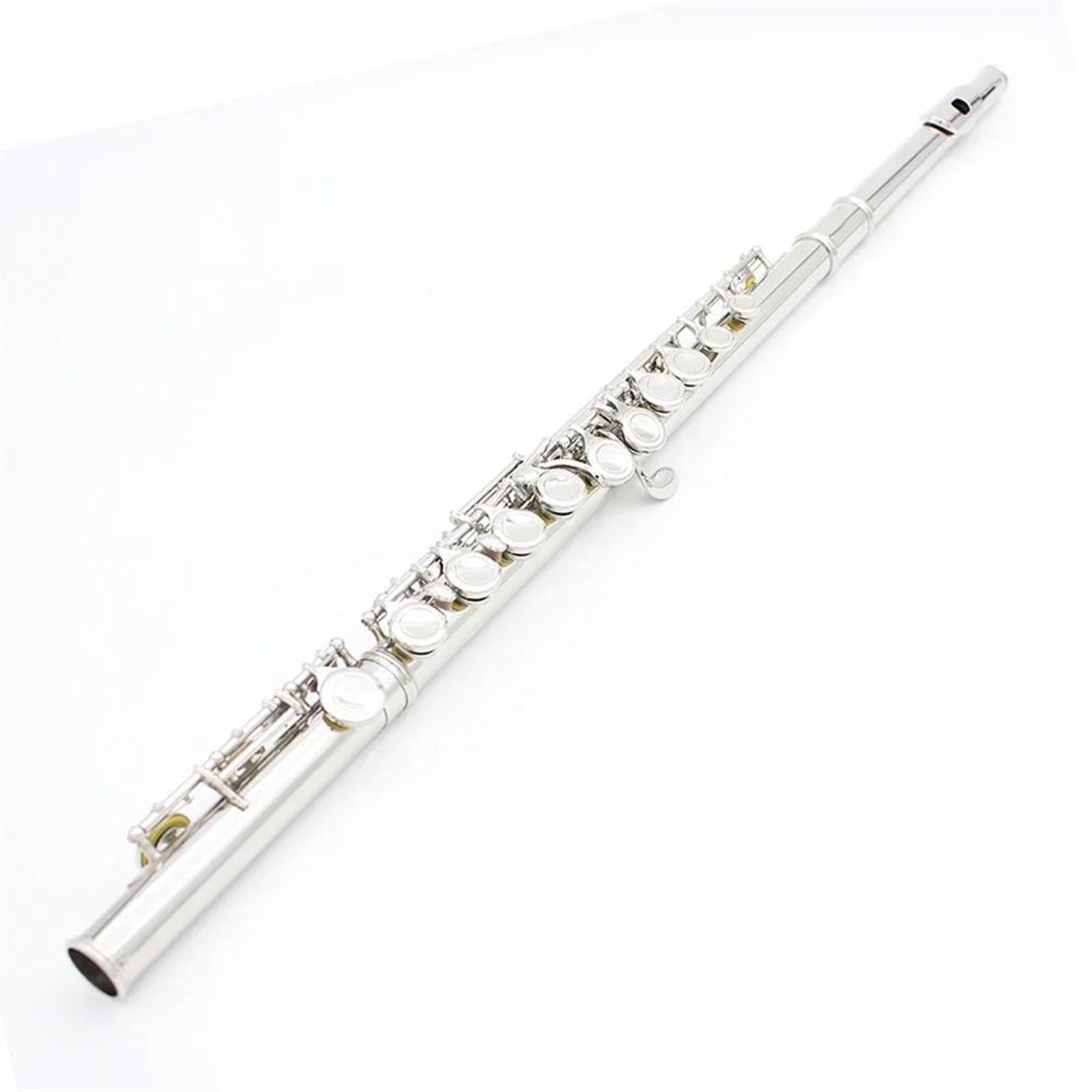 16-Hole Open/Closed Hole C Flute - Silver Plated Cupronickel Professional Transverse Flute with Key Case | Perfect for Beginners, Students & Performers | Band, Orchestra & Solo Practice