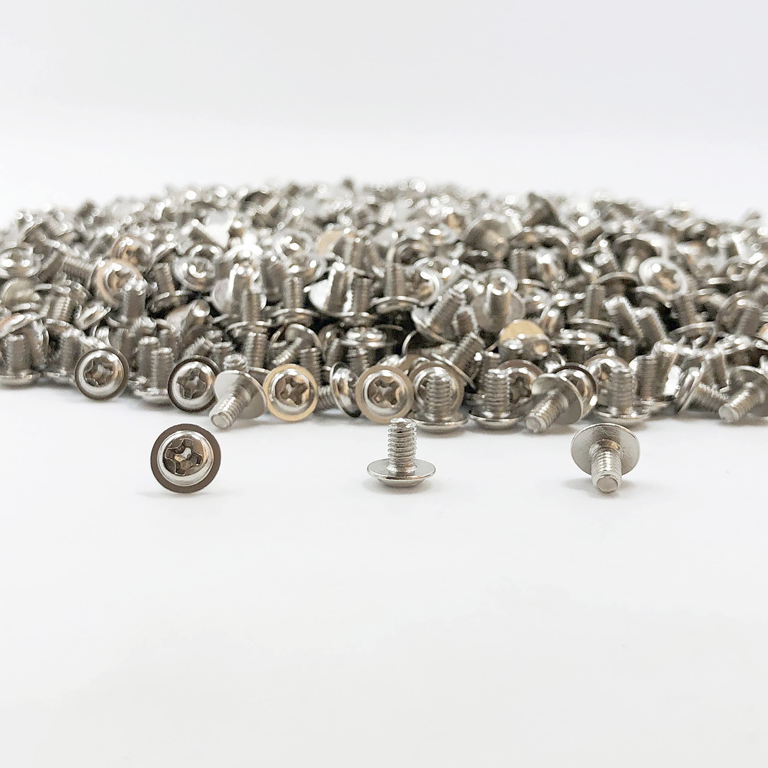 100 Pcs M3x5 Silver Round Head PC Mounting Screws - Computer Case & Motherboard Fixing Screws for PC Build, Repair, and DIY Electronics Projects