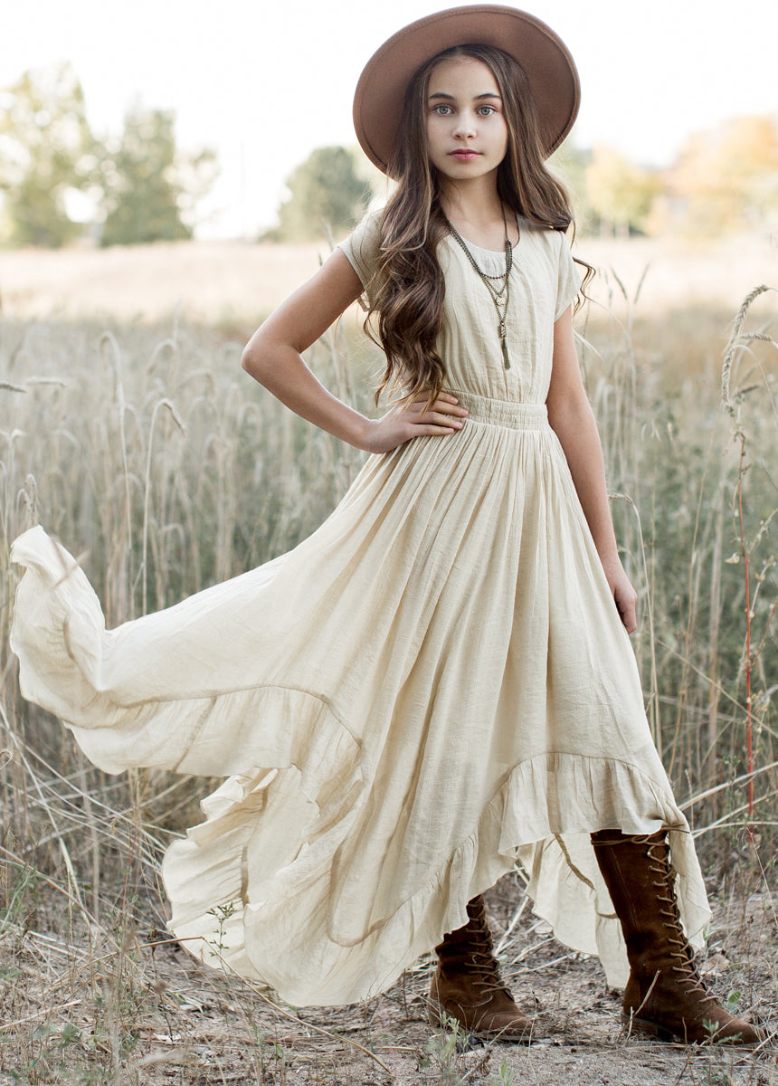 Briley Women's Dress in Ecru - Elegant Casual & Party Wear for Summer Outfits & Special Occasions