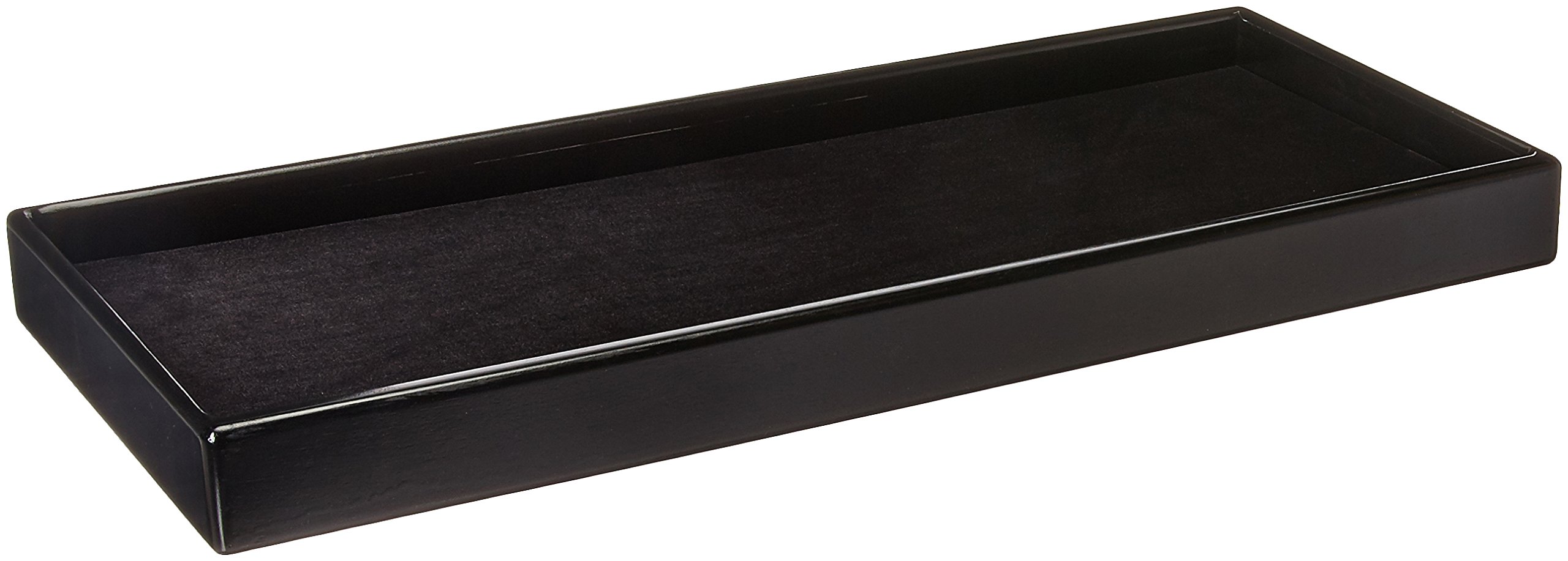 Rev-A-Shelf Black 30-Inch Large Undermount Jewelry Drawer Organizer - Perfect for Bedroom, Closet & Bathroom Storage