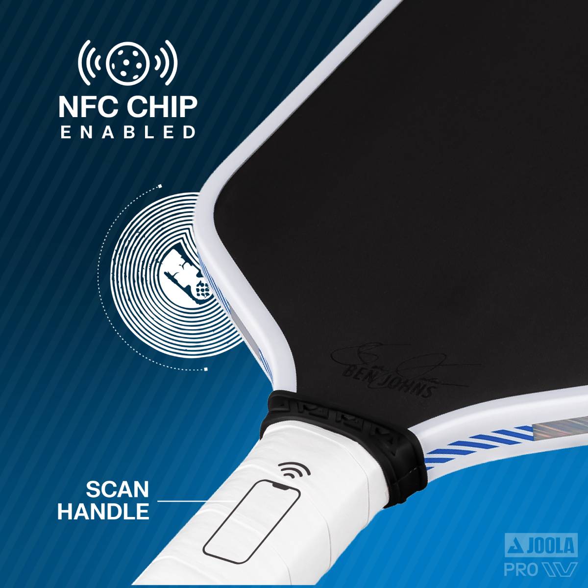 **JOOLA Ben Johns Hyperion Pro IV Pickleball Paddle - Premium Carbon Fiber Surface for Power & Control - Perfect for Tournaments & Recreational Play**