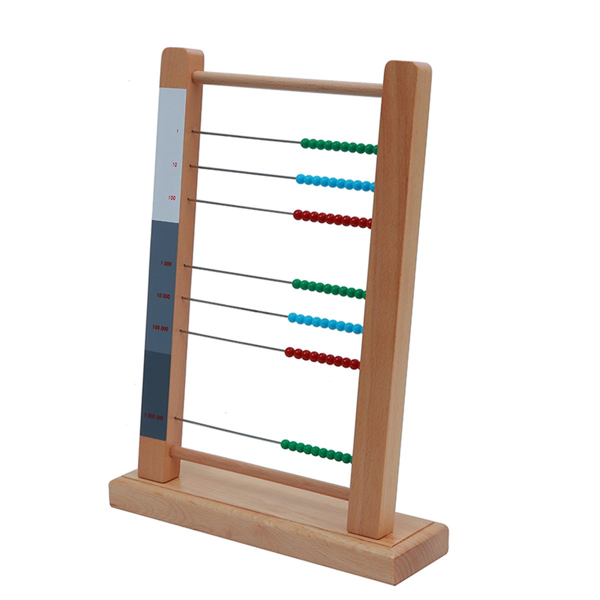 Thoth Montessori Wooden Large Bead Frame Abacus - Educational Math Toy for Preschool Learning, Early Childhood Development & Toddler Activities | Perfect for Homeschooling, Classroom Teaching & Montessori Math Practice