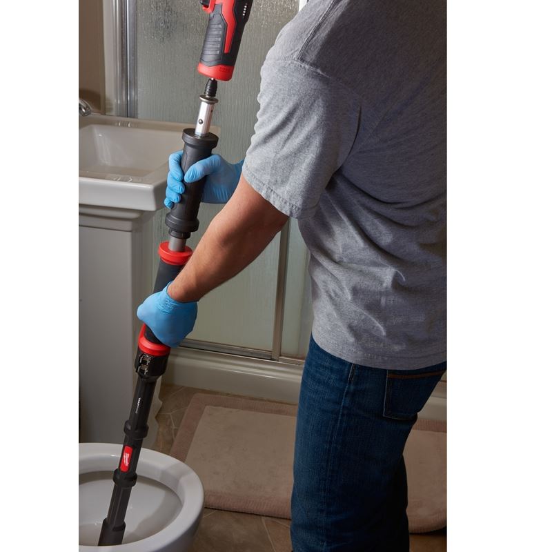 20V M12 12-Volt Lithium-Ion Cordless Toilet Auger - 6 Ft. Drain Snake for Clog Removal (Tool Only) - Ideal for Home Plumbing, Bathroom Maintenance & DIY Repairs