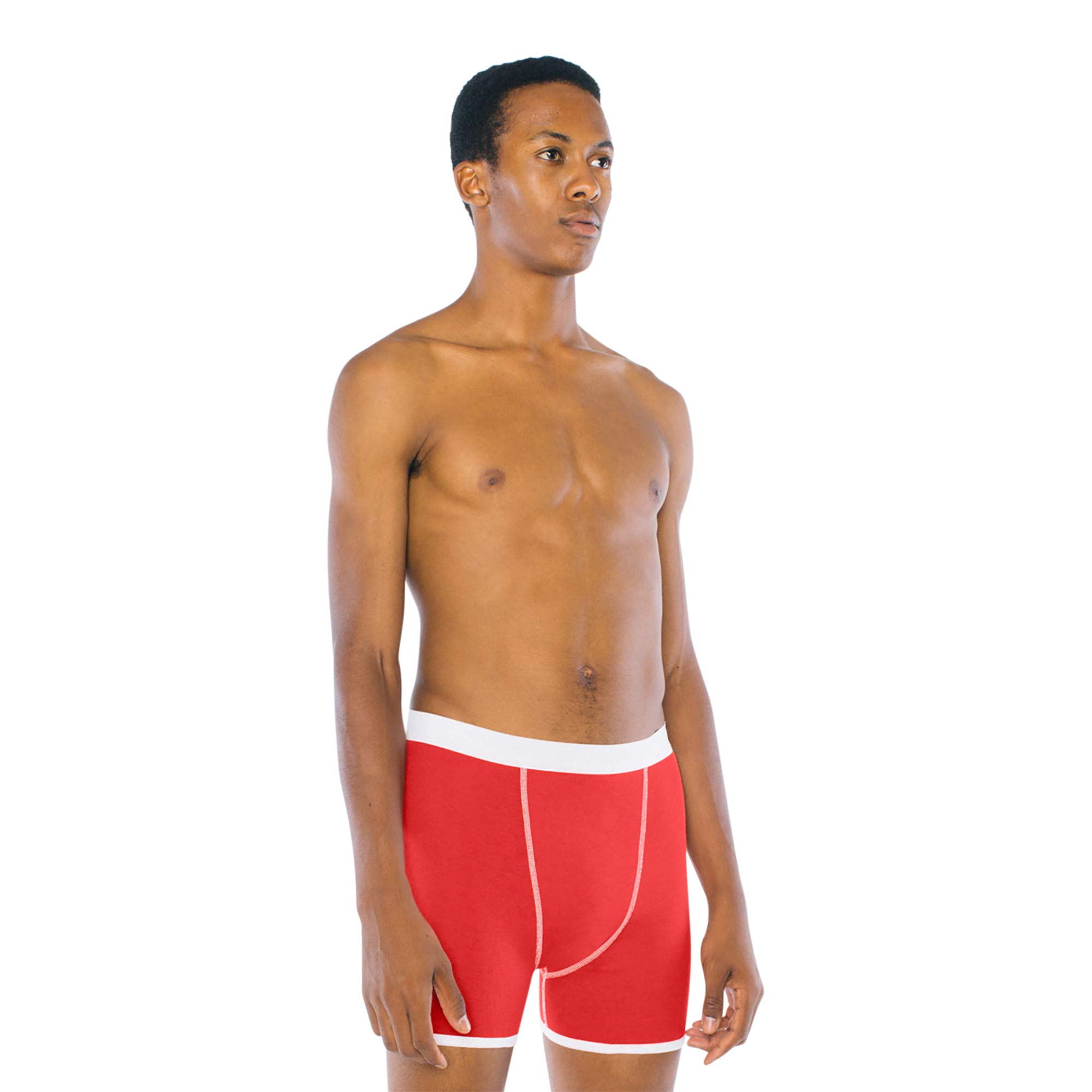 American Apparel Men's Baby Rib Boxer Brief - Soft Cotton Underwear for Everyday Comfort | Perfect for Workouts, Lounging & Daily Wear