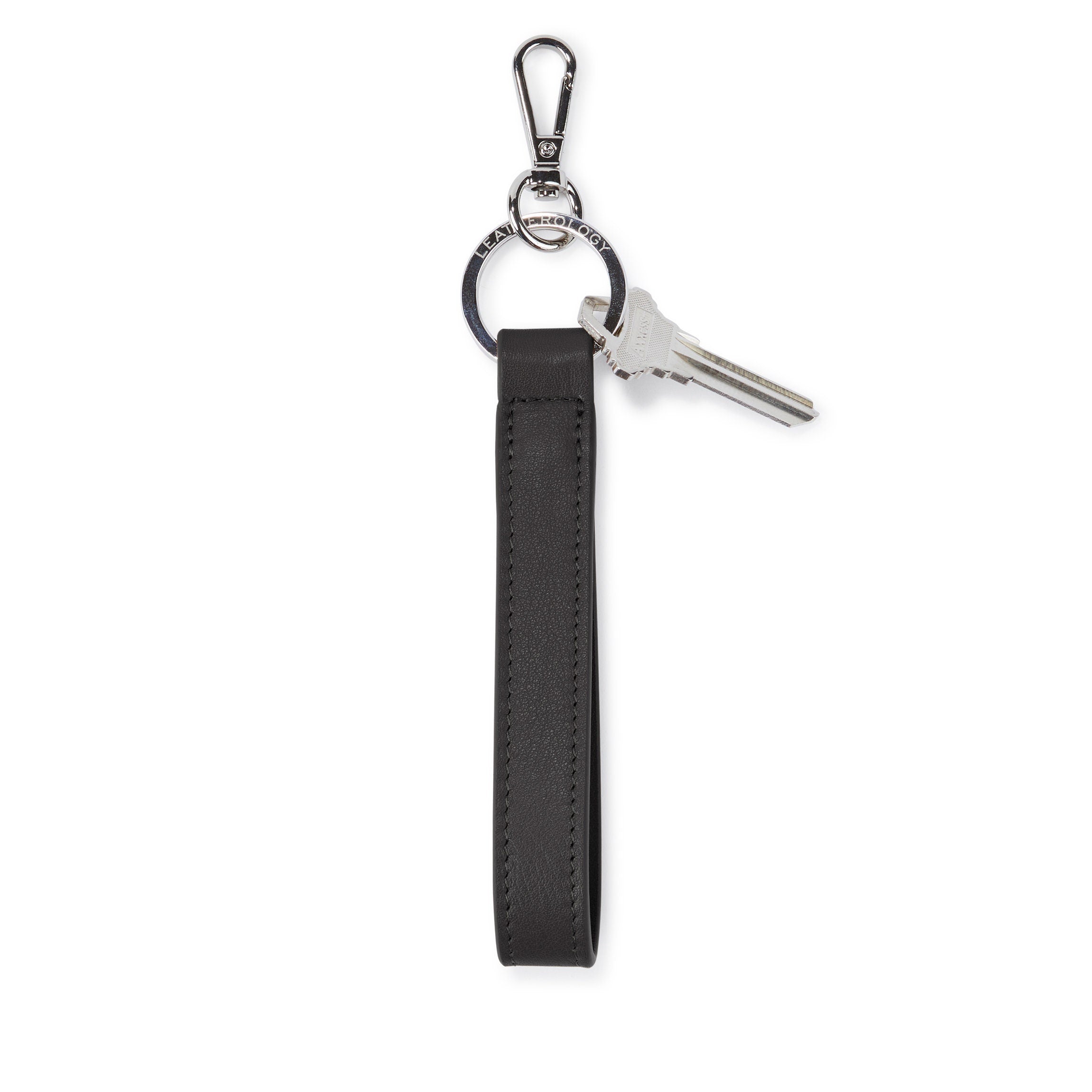 Black Onyx Loop Keychain - Stylish and Durable Key Holder for Everyday Use, Travel, and Gifts