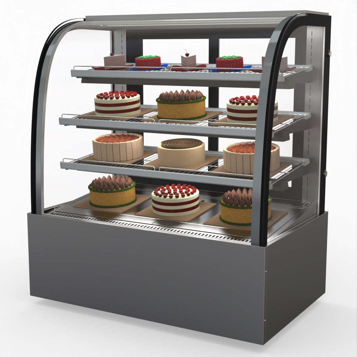 Bonvue SL840 Commercial Refrigerated Display Case - Perfect for Delis, Bakeries & Cafes to Showcase Fresh Food