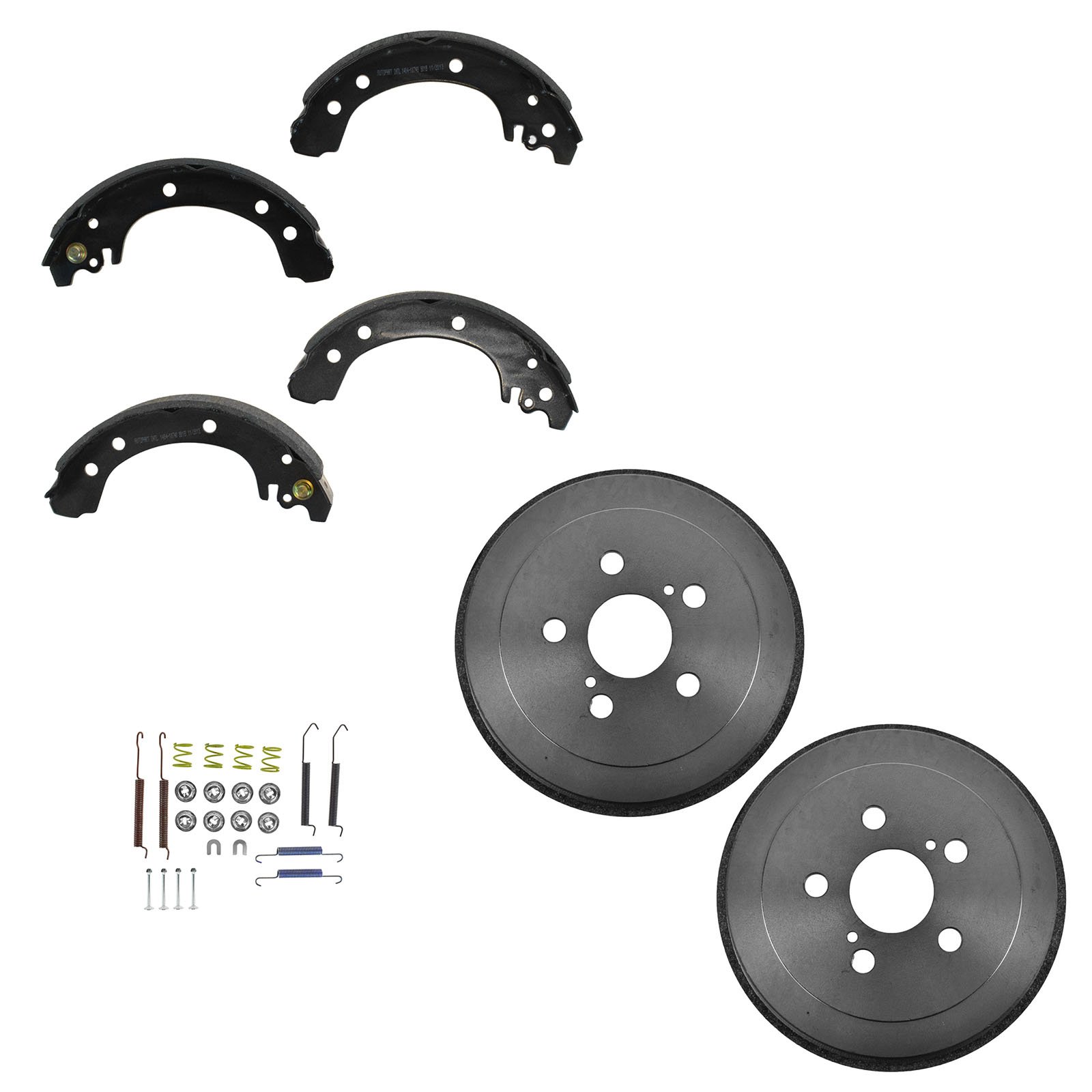 Rear Brake Shoe Drum & Hardware Kit for 2003-2008 Toyota Corolla - Complete Braking System Replacement for Smooth Stopping in City & Highway Driving