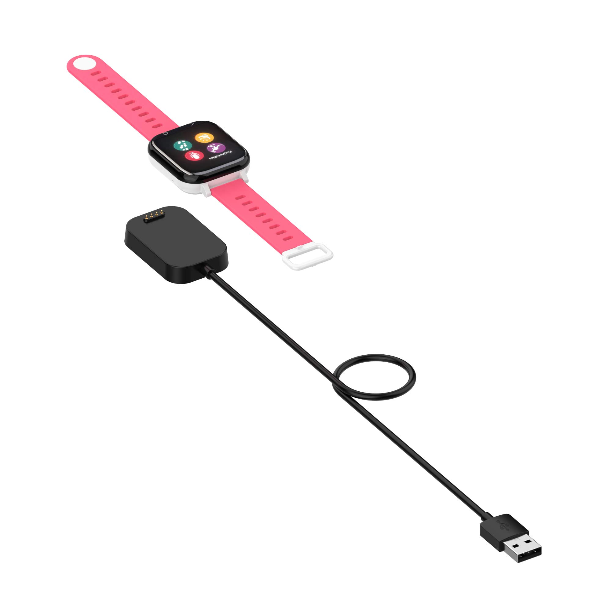 Original Title: Charging Cable Compatible with Verizon Gizmowatc/Gizmowatch Disney Edition Charger, 3.3ft Replacement USB Data Sync Fast Charging Dock for Verizon Gizmowatch SmartWatch (Black)    Optimized Title: **Verizon Gizmowatch & Disney Edition Fast Charging Cable - 3.3ft USB Sync Dock for Smartwatch (Black) | Replacement Charger for Kids' Activity Tracking & Daily Use**