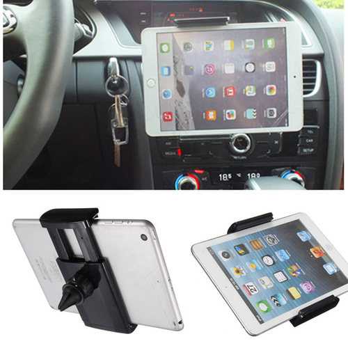 360° Rotatable Universal Car Air Vent Mount Holder for iPad 2/3/4/5/Mini - Secure Tablet Stand for Road Trips & GPS Navigation