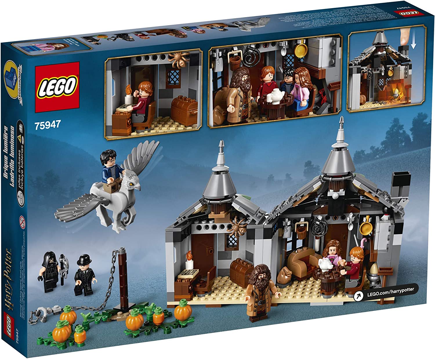LEGO Harry Potter Hagrid's Hut: Buckbeak's Rescue 75947 Building Kit - Collectible Hogwarts Castle Toy Set for Kids & Adults - Perfect for Harry Potter Fans, Birthday Gifts & Home Decor Display
