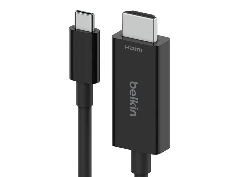 Belkin AVC012BT2MBK 2m USB-C to HDMI Cable 4K 60Hz - High-Speed Video & Audio Sync for Laptop, TV, Monitor, Gaming & Home Theater Setup