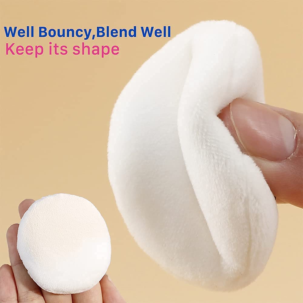 TWIREY Premium Makeup Sponge Set - 3 Pack Round Beauty Blender for Foundation, Powder & Concealer | Soft & Durable Facial Sponge Puff for Flawless Makeup Application | Perfect for Daily Use, Travel & Professional Makeup Artists