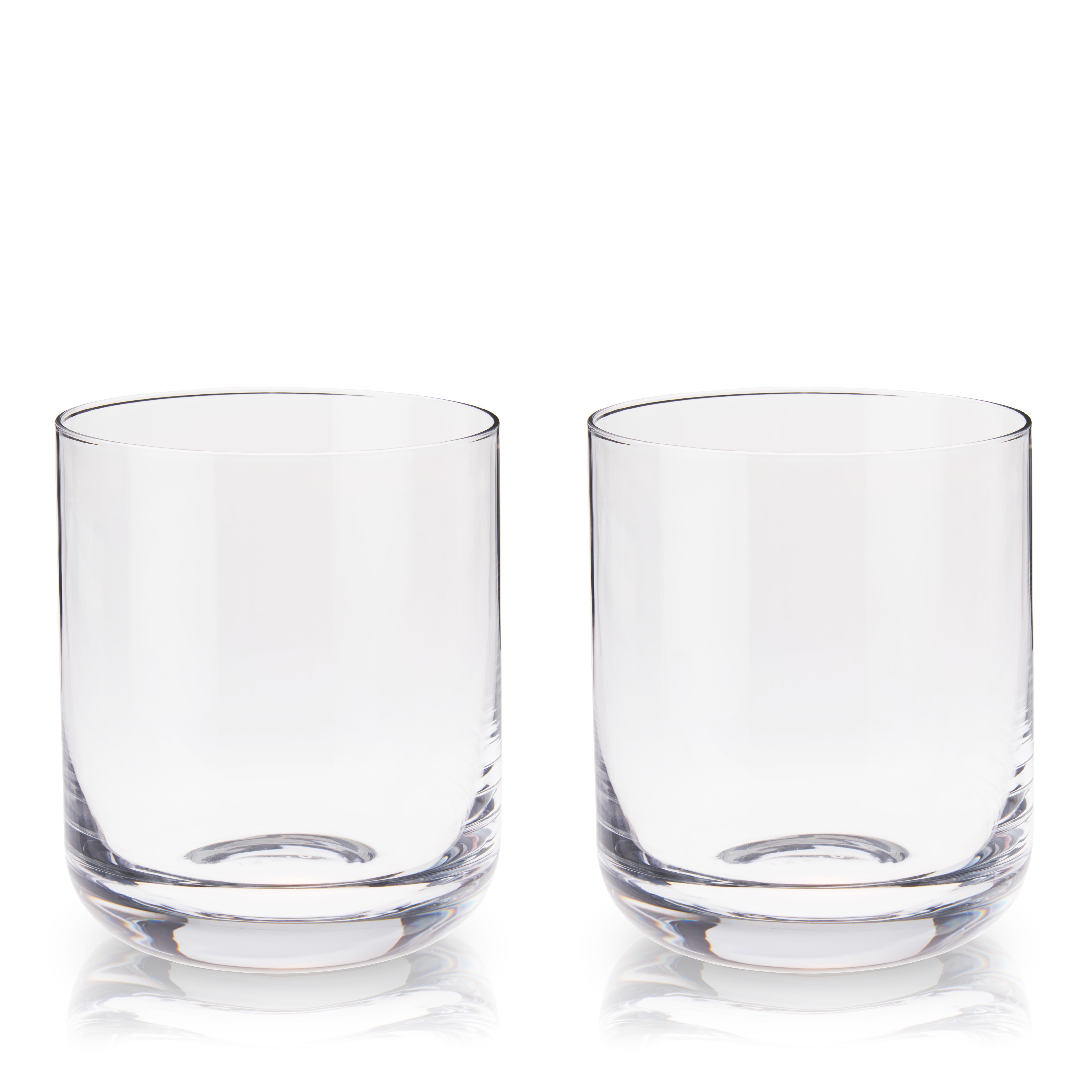 Premium Raye Crystal Tumblers Set of 2 - Elegant 16oz Glass Cups for Wine, Cocktails & Iced Coffee - Perfect for Home Bar, Dinner Parties & Gift Giving