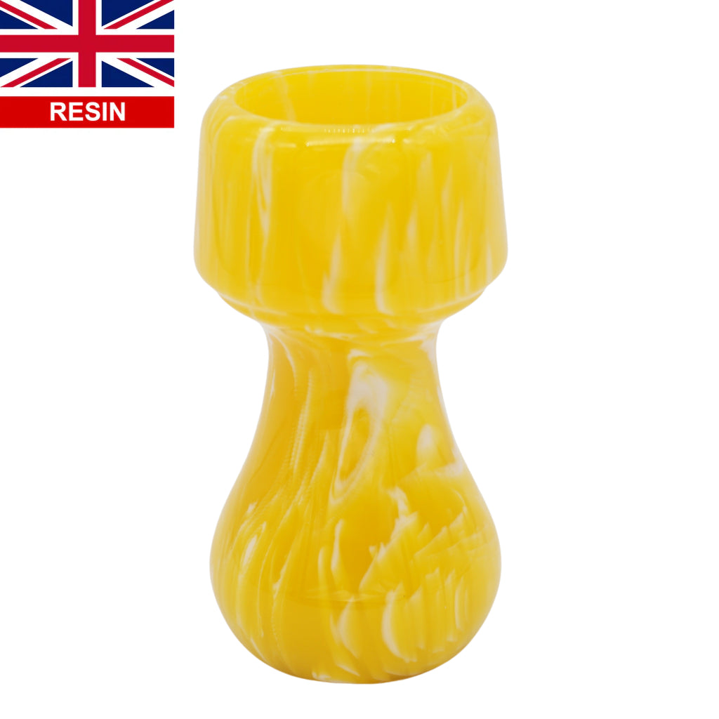 Premium Lemon Drop Handcrafted Shaving Brush Handle for 24mm & 26mm Knots - Perfect for Wet Shaving, Grooming Kits & Luxury Bathroom Essentials
