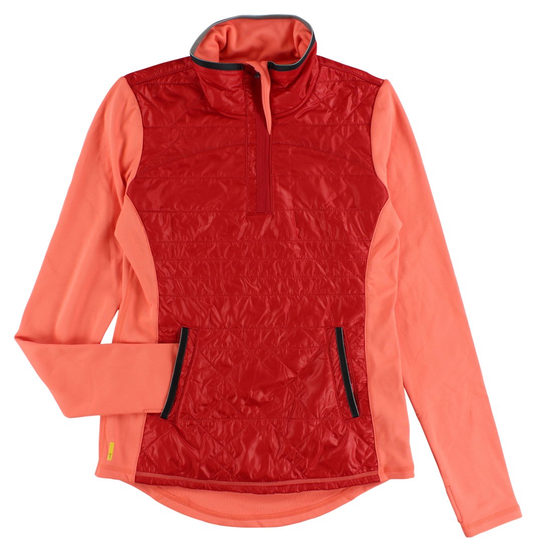 Lole Women's Active Performance Top - Breathable Quick-Dry Workout Shirt for Running, Yoga & Gym - Red/Light Orange (Size M) - Perfect for Outdoor Fitness & Summer Sports