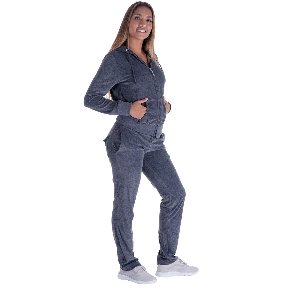 Yasumond Women's Velour Tracksuit Set - 2 Piece Soft Jogging Outfit with Jogger Pants & Top | Cozy Lounge Wear for Yoga, Running & Casual Street Style