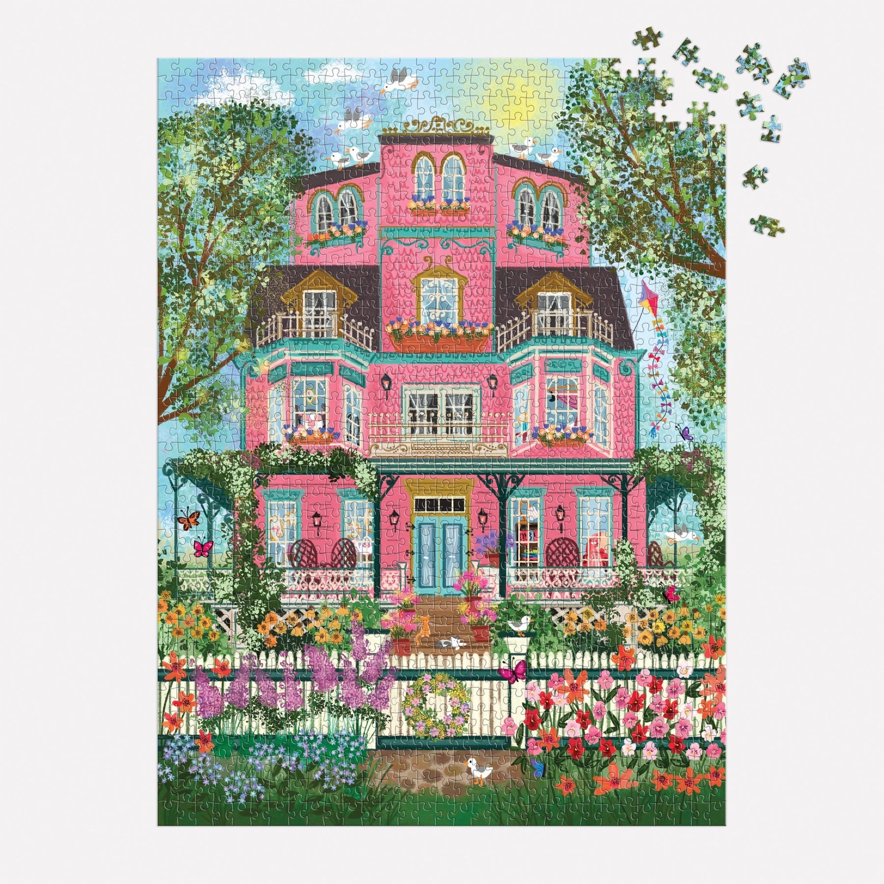 Joy Laforme Capeside Victorian 1000-Piece Jigsaw Puzzle - Perfect for Family Game Nights, Relaxation & Home Decor