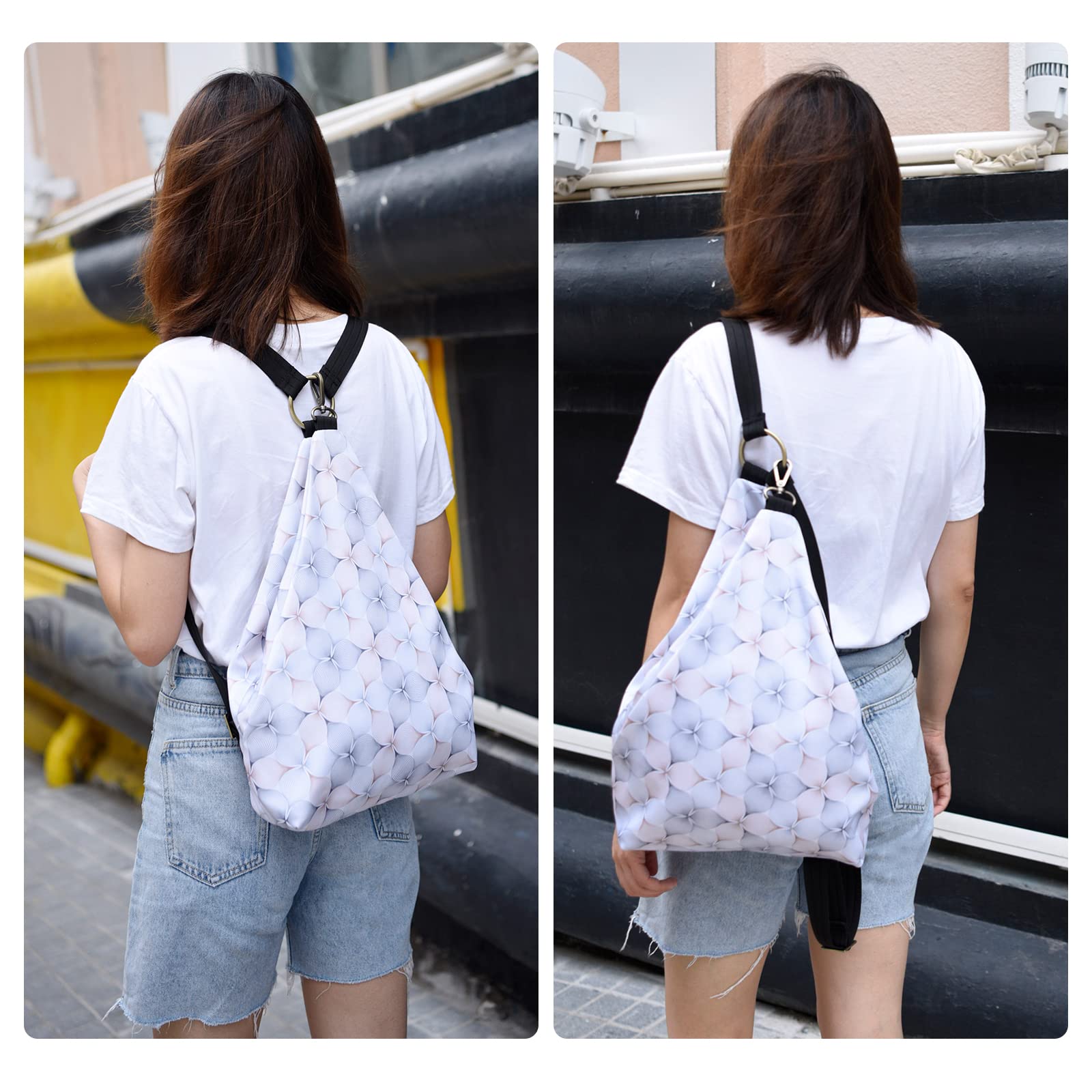 Black Butterfly Premium Women's Backpack - Bohemian Style Fashion Casual Daypack, Small Purse Backpack (39-White) for Travel, Work & College