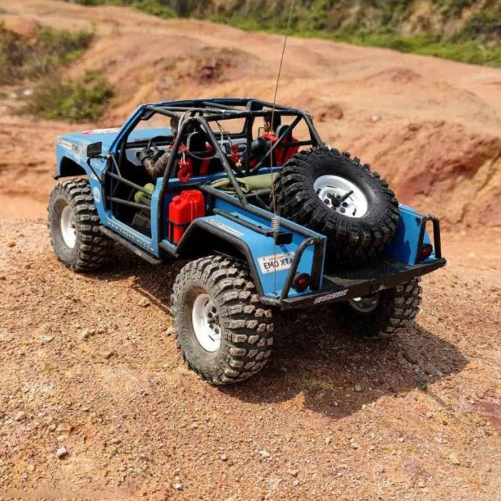 CrossRC XT4 1/10 Scale RC Off-Road Crawler Truck - Unpainted Unassembled Kit with ABS Hard Shell & 2-Speed Transmission - Perfect for Rock Crawling, Trail Adventures & Backyard Off-Roading