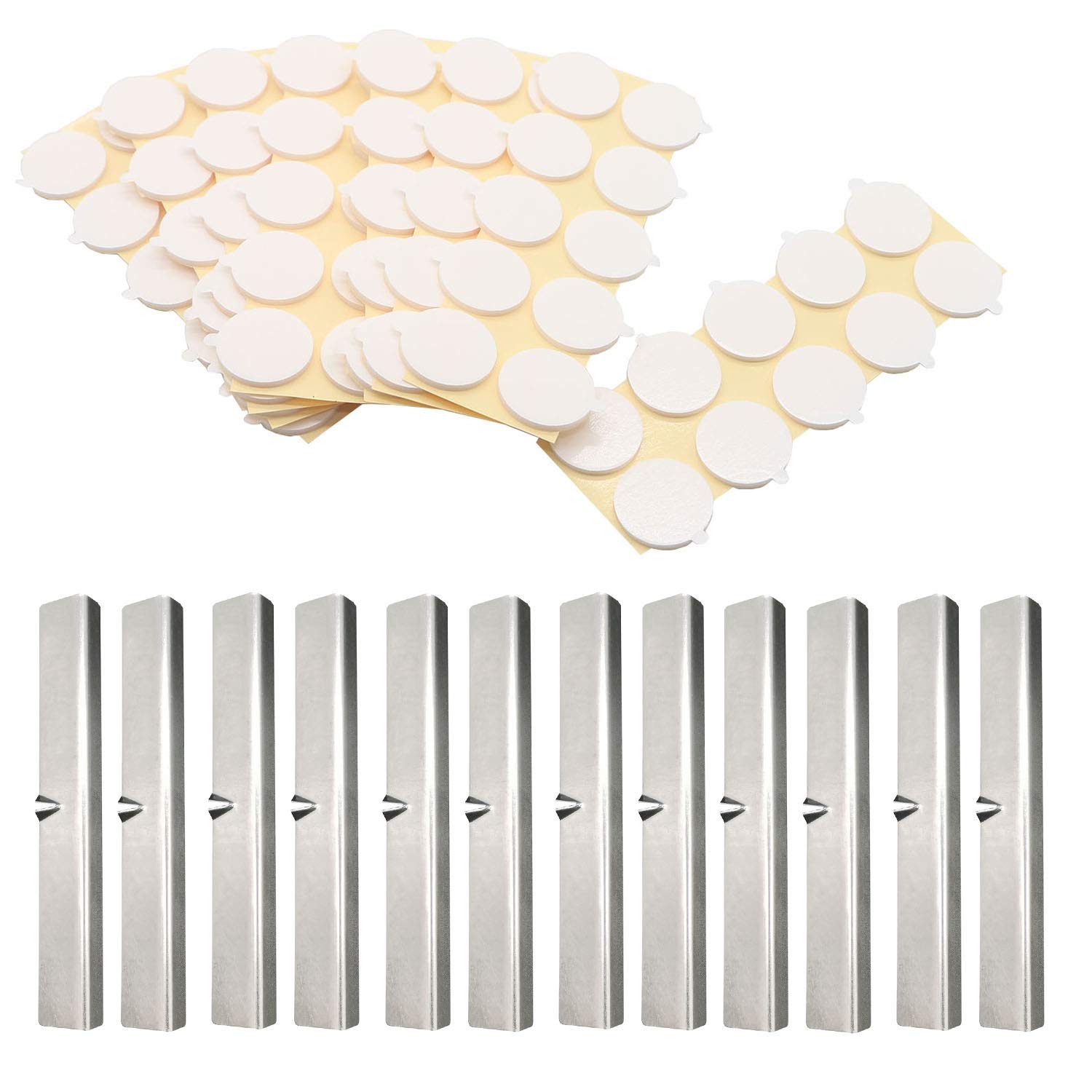 MILIVIXAY Candle Wick Stickers (100 pcs) & Metal Wick Holders (12 pcs) - DIY Candle Making Kit for Soy Wax, Beeswax & Paraffin Candles - Perfect for Home Decor, Gifts & Aromatherapy