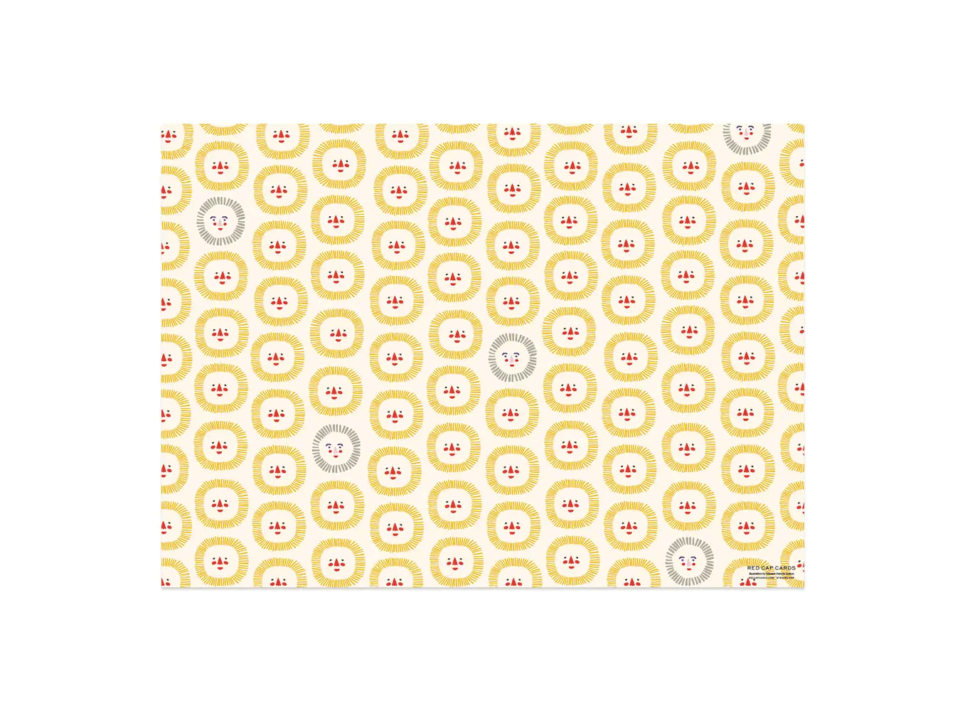 Red Cap Cards Sunshine Smiles Wrapping Paper - Premium Gift Wrapping Sheets for Birthdays, Holidays & Special Occasions