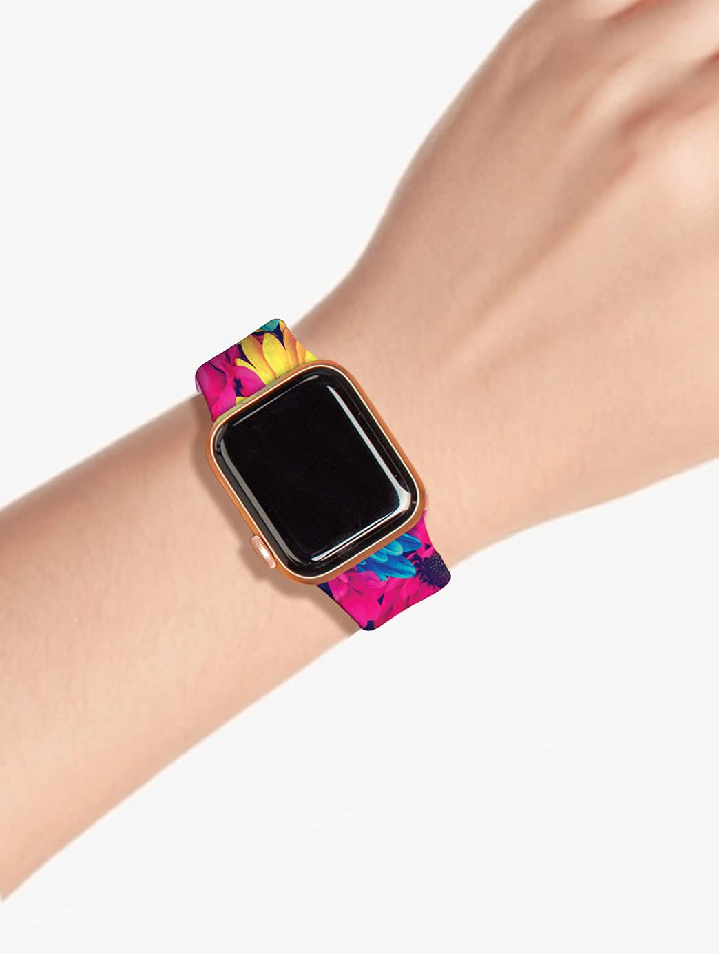 Adjustable Smart Watch Bands for Apple Watch - Soft Silicone Replacement Straps Compatible with 38mm 40mm 42mm 44mm iWatch Series 6/5/4/3/2/1/SE - Comfortable Wristbands for Women & Men - Perfect for Workouts, Running & Daily Wear