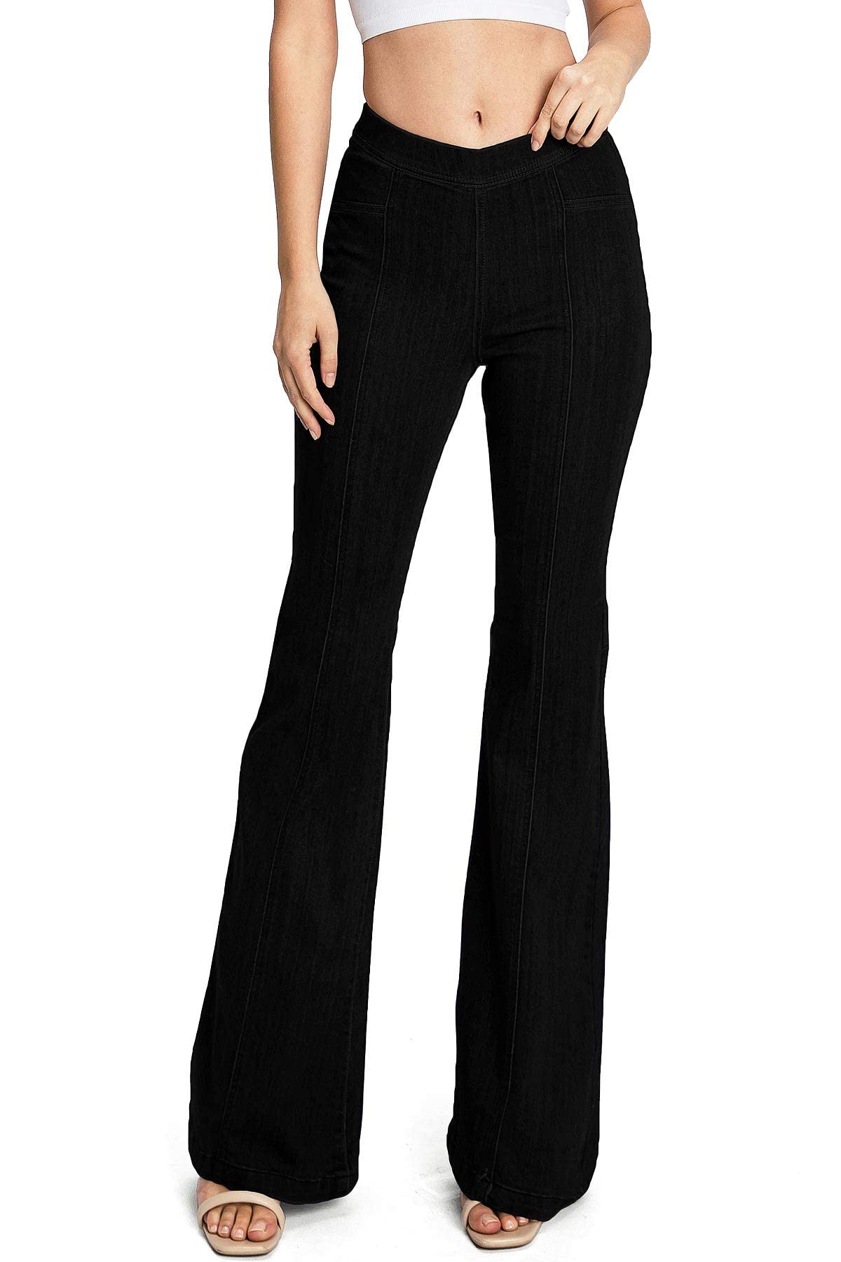 **Cello Jeans Women's High-Rise Stretch Jeggings - Comfortable Denim Flare Pants for Casual & Work Outfits | Perfect for Everyday Wear & Office Style**