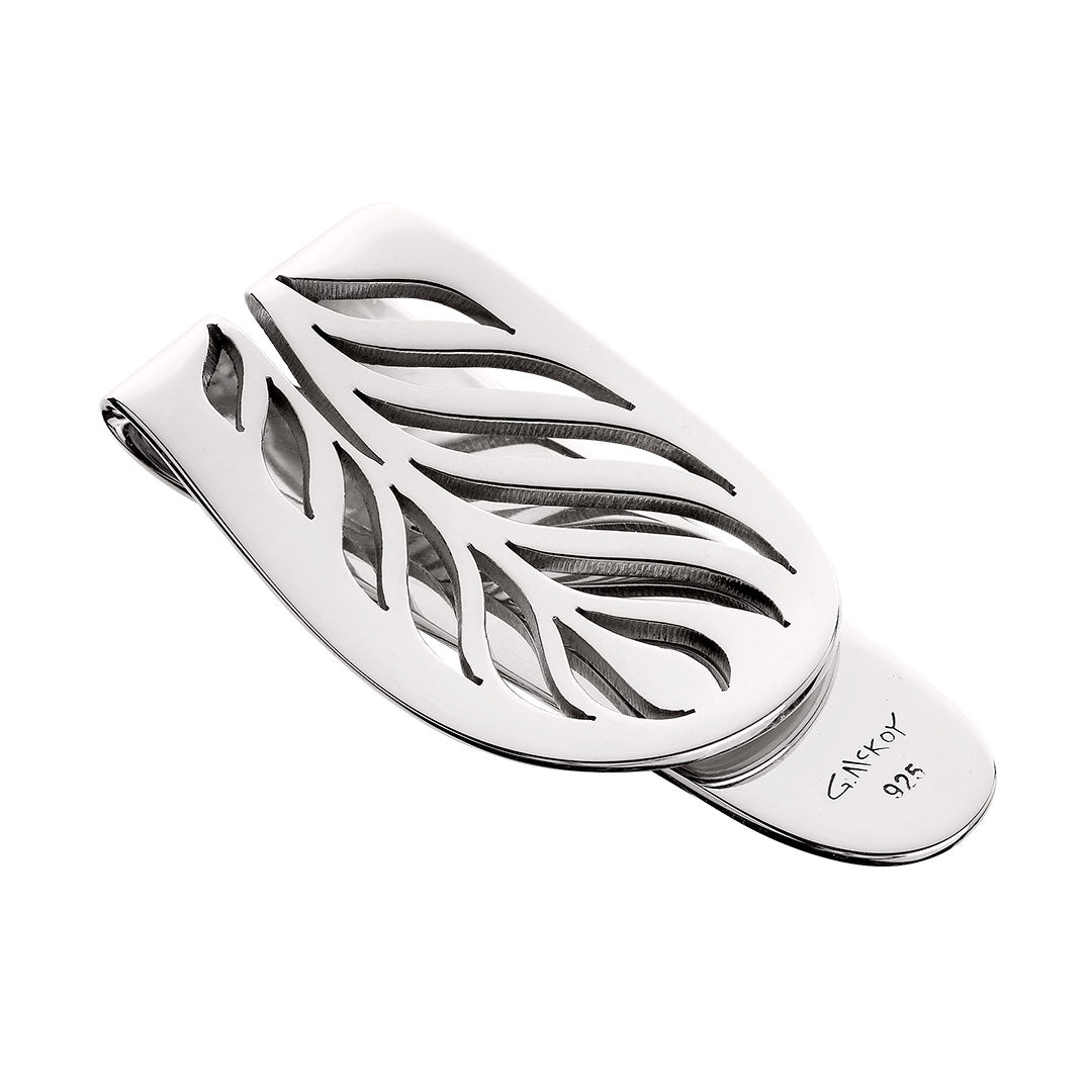 Grainger McKoy Hand-Cut Sterling Silver Money Clip - Elegant & Durable Cash Holder for Men - Perfect for Gifts, Weddings, and Everyday Use