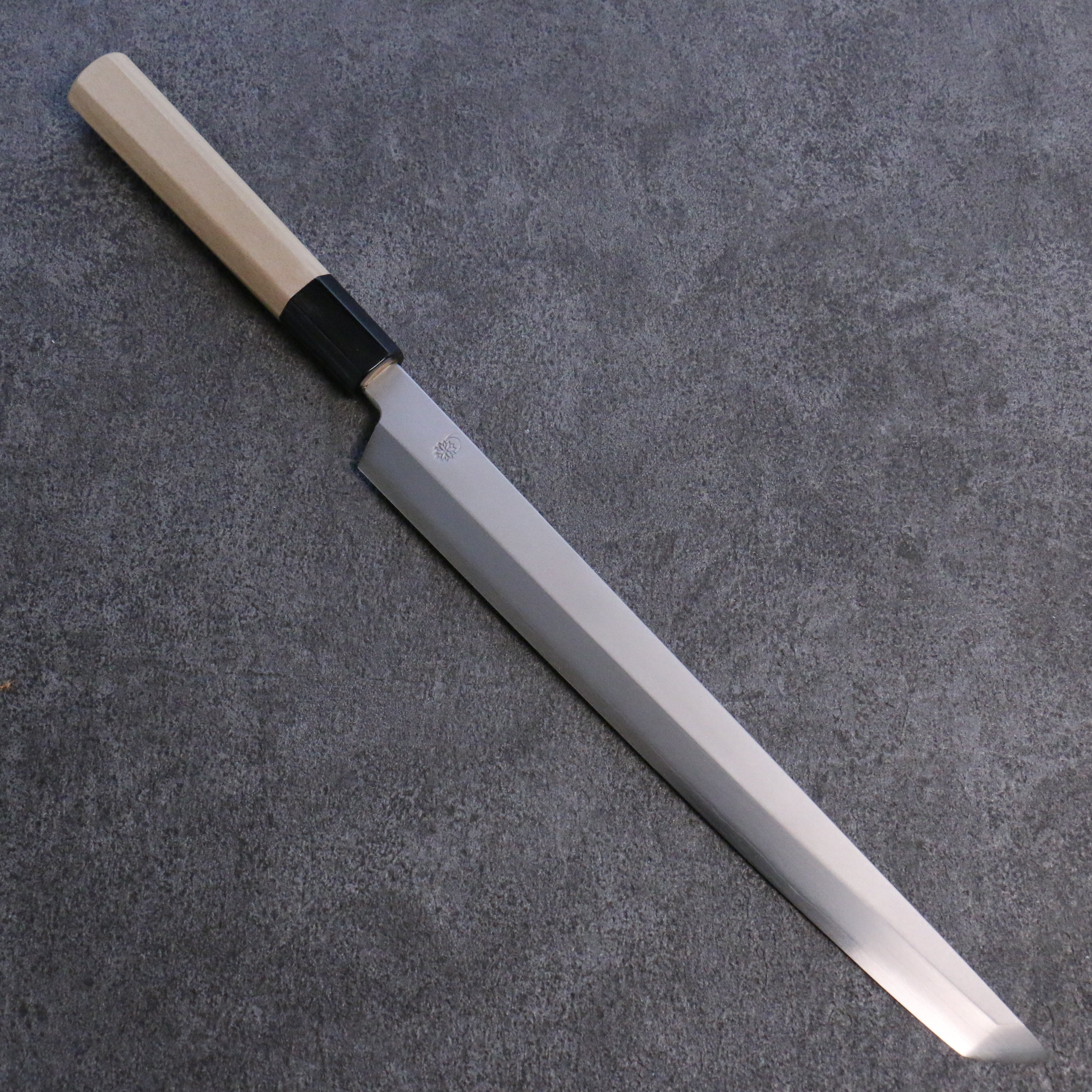 Premium Kikuzuki Silver Steel No.3 Sakimaru Takohiki Knife 270mm - Japanese Sushi & Sashimi Chef Knife with Magnolia Wood Handle - Perfect for Professional Chefs & Home Cooking Enthusiasts