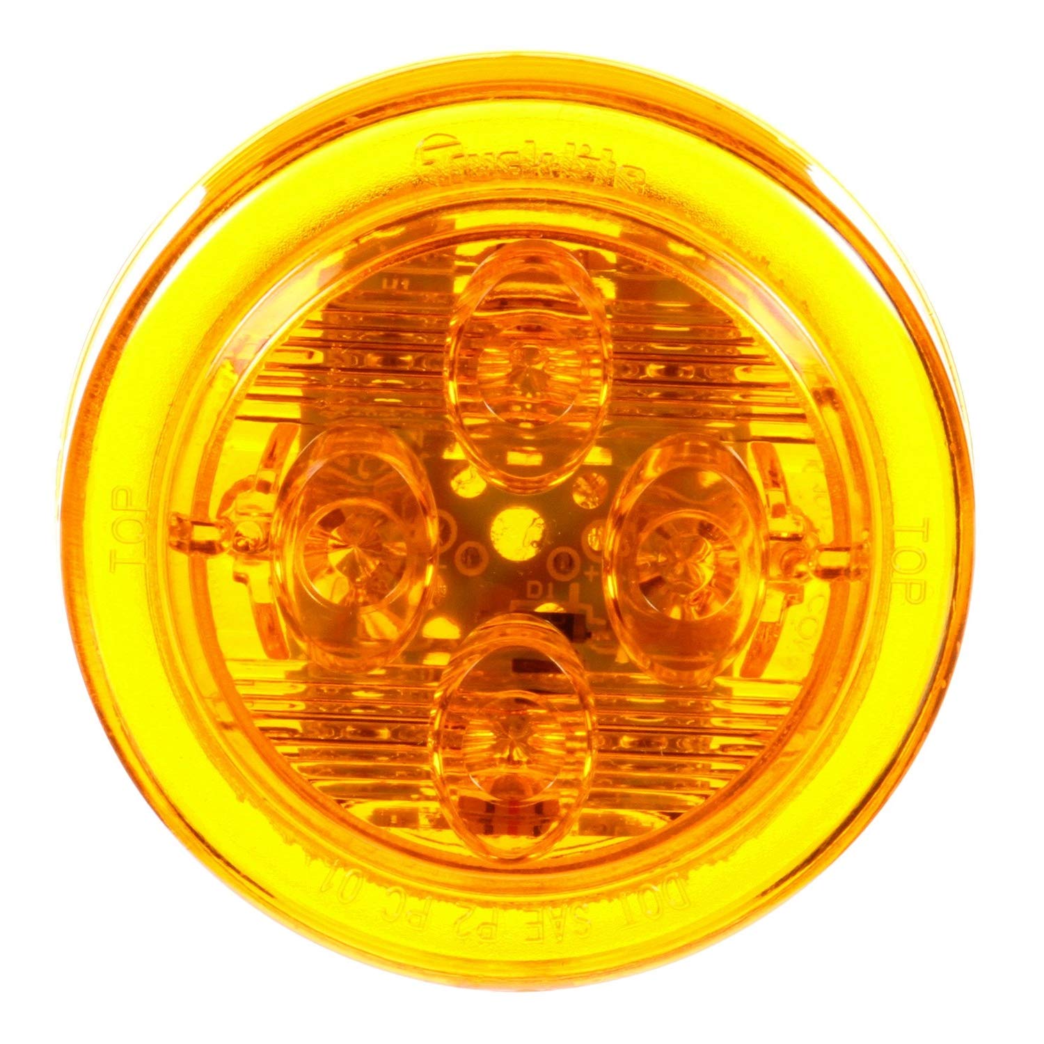 Truck-Lite 10385Y LED Marker Clearance Light - Heavy Duty, DOT Approved for Trucks, Trailers & Commercial Vehicles - Ideal for Night Driving & Safety Visibility
