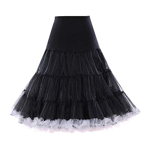Black With White Frill