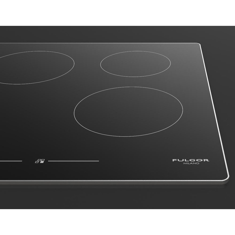 Fulgor Milano 30 Inch 700 Series Induction Cooktop with 4 Burners - F7IT30S1 | Fast Heating Electric Stove for Modern Kitchen Cooking, Boiling & Sautéing