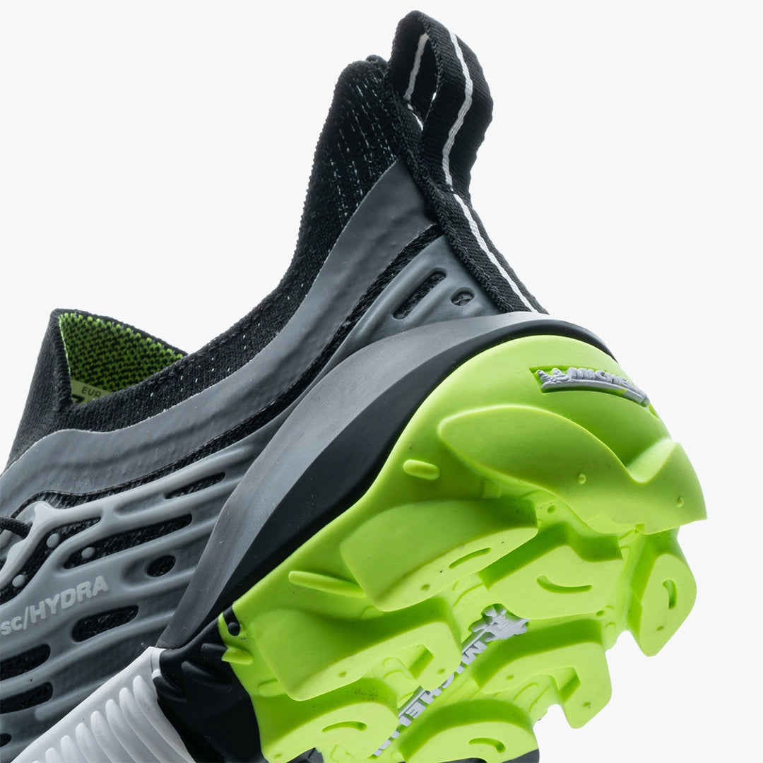 Vivobarefoot Women's Hydra Esc Water Shoes - Obsidian Safety Yellow | Barefoot Trail Running, Hiking & Water Sports | Minimalist Footwear for Outdoor Adventures