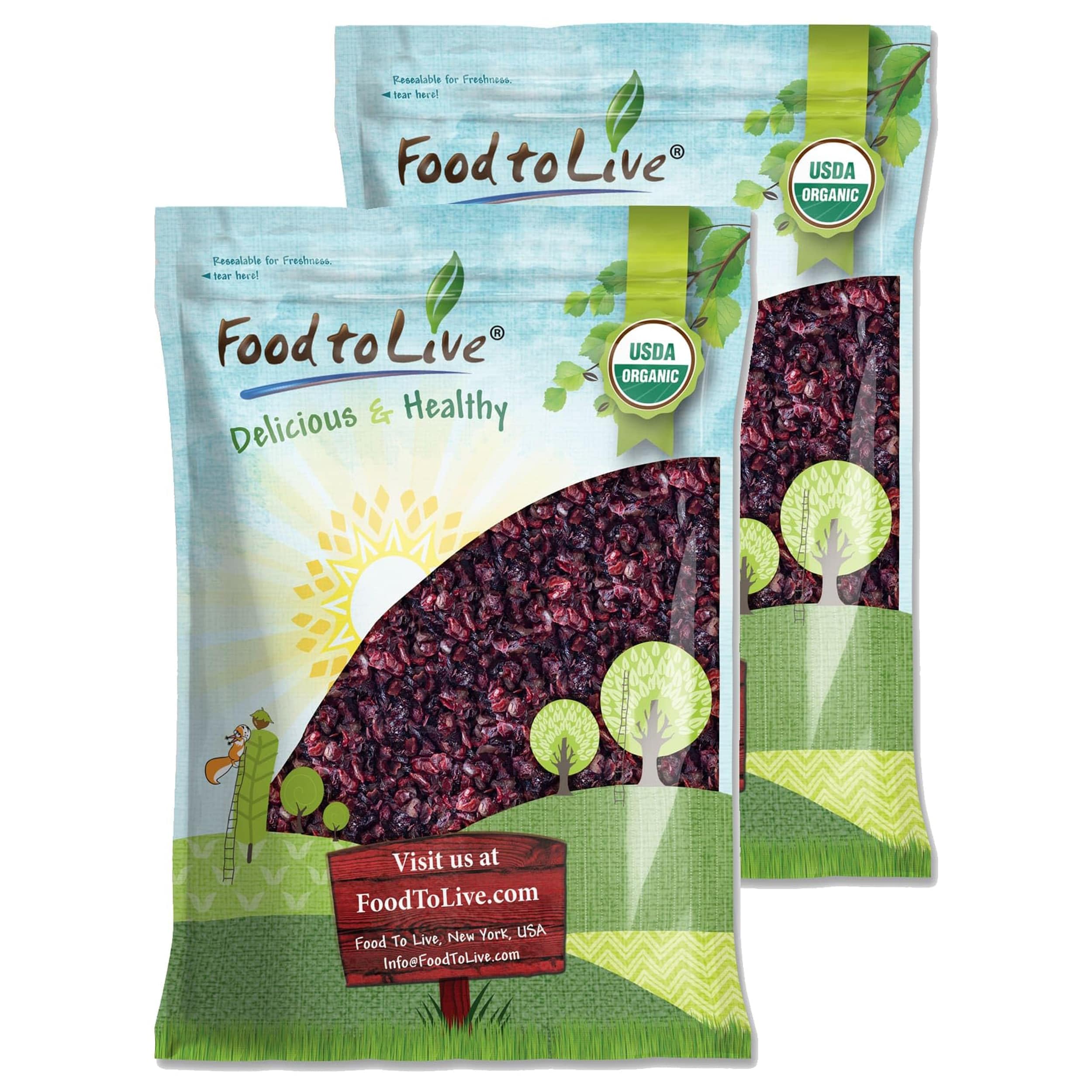 Organic Non-GMO Dried Berries Mix - 16lb Blend of Cherries & Cranberries | Lightly Sweetened with Organic Sugar & Sunflower Oil | Perfect for Snacking, Baking, and Healthy Trail Mixes