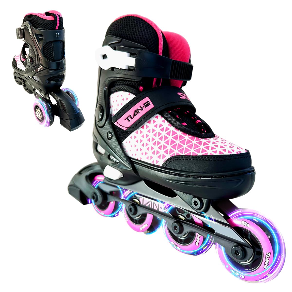 Adjustable Inline Skates for Kids - 2-in-1 Convertible Rollerblades for Boys & Girls | Perfect for Outdoor Play, Skate Parks & Birthday Gifts