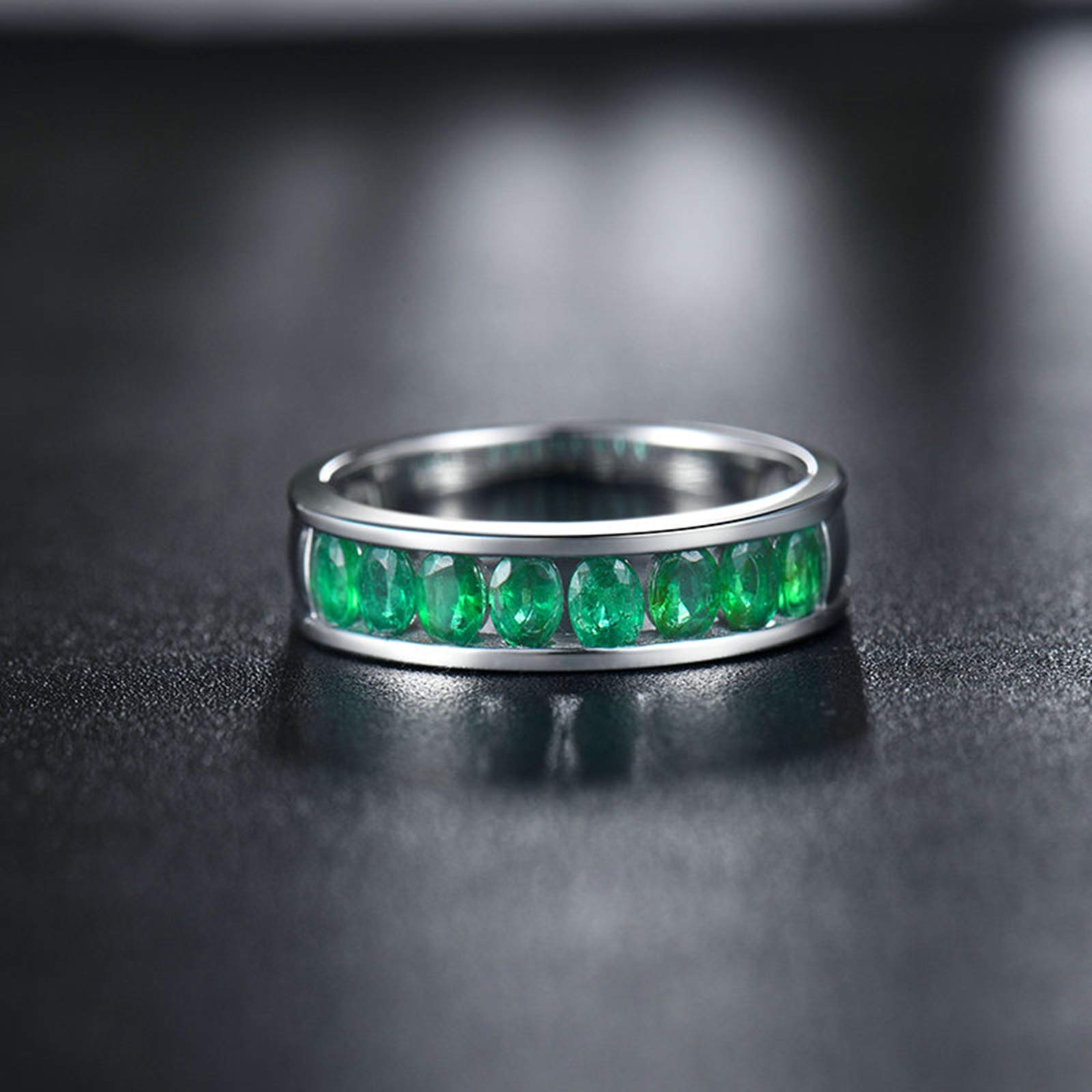 18K Gold Emerald Ring for Women - 1.08ct Anniversary & Birthday Gift, Valentine's Day Jewelry | Perfect for Weddings, Engagements & Special Occasions