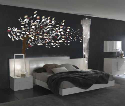 Blowing Tree Cherry Blossom Nursery Wall Decal - 84