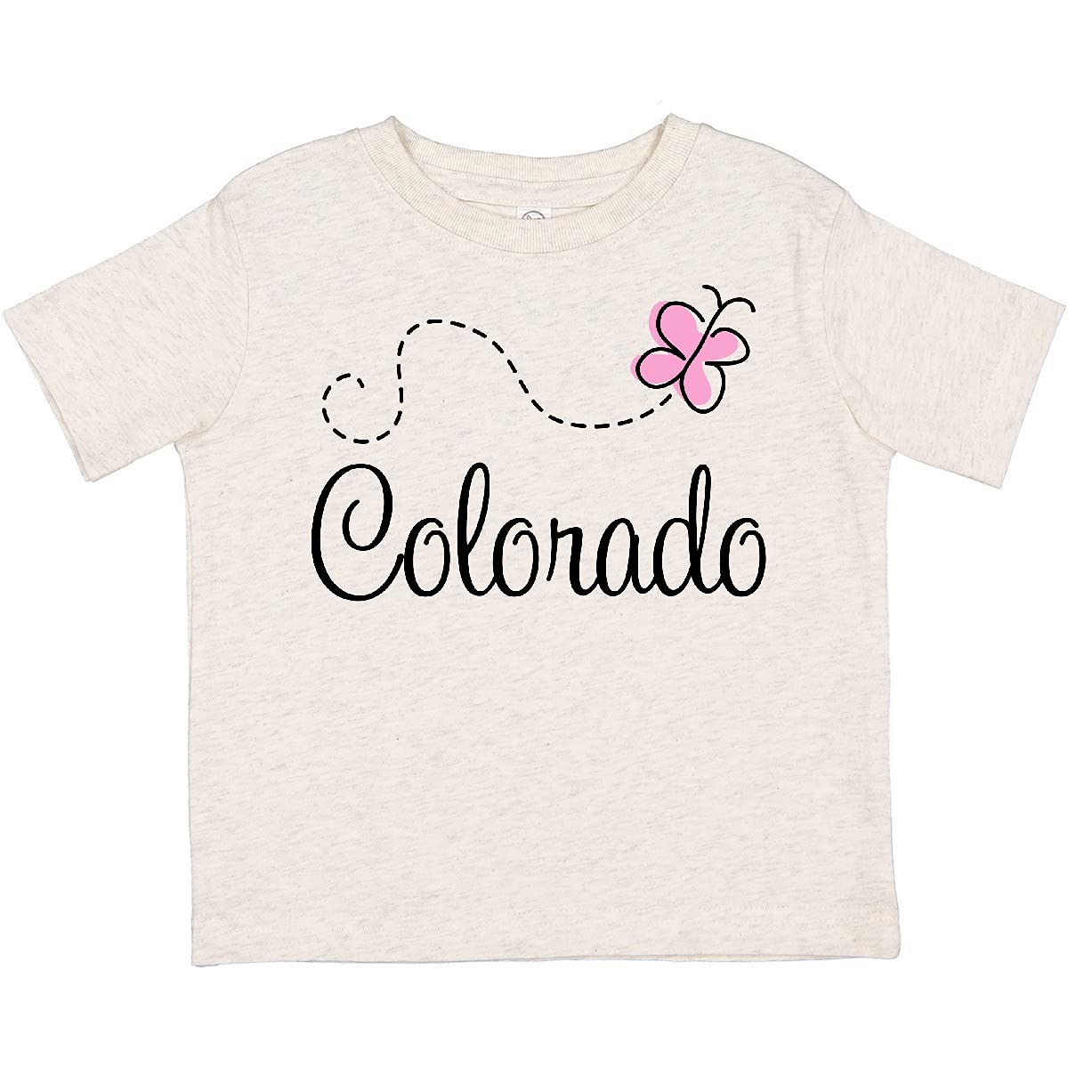 Inktastic Butterfly Colorado Toddler T-Shirt - Cute Graphic Tee for Boys & Girls - Perfect for Playdates, Daycare & Outdoor Adventures