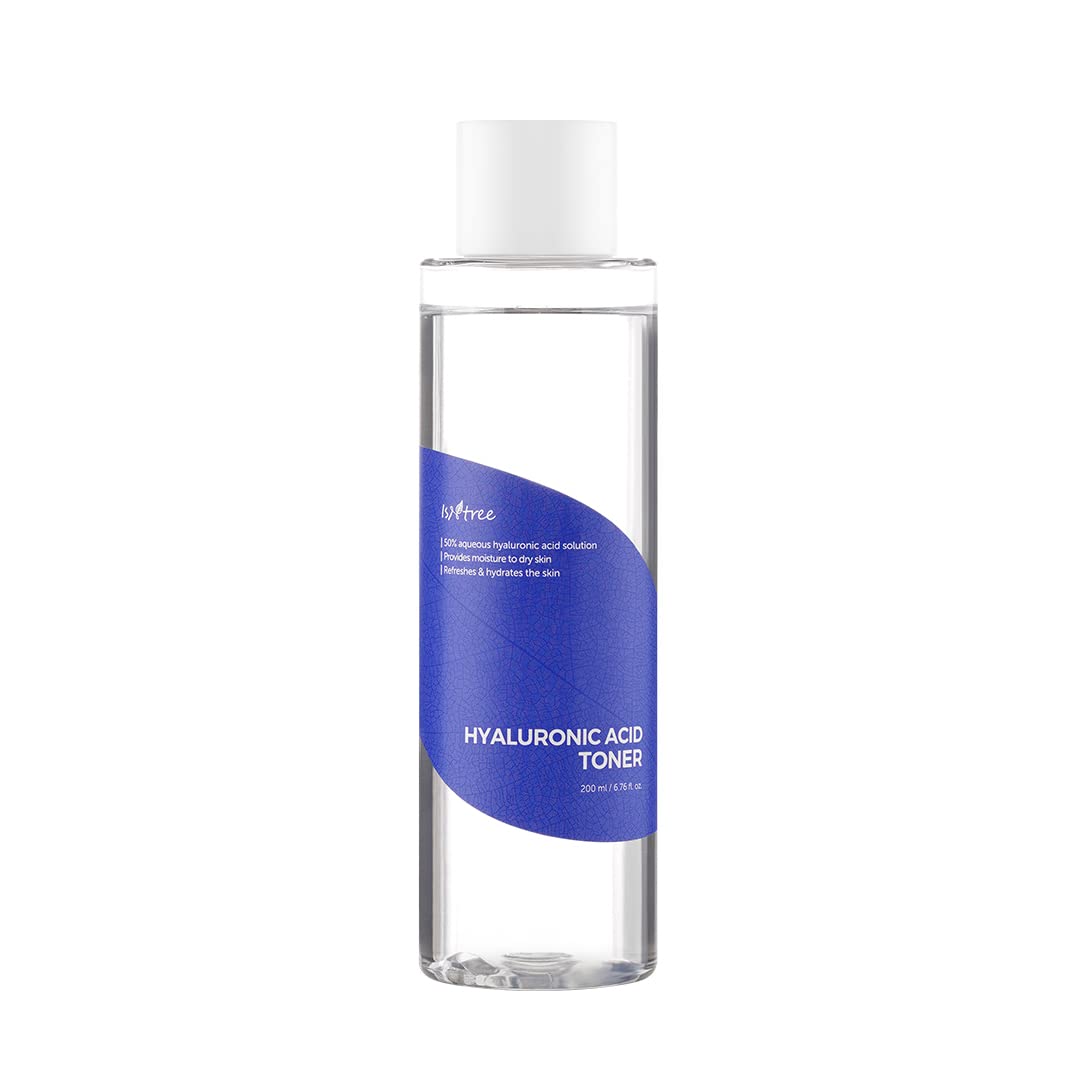 ISNTREE Hyaluronic Acid Toner 200ml (6.76 fl oz) - Hydrating Facial Toner for Dry, Oily & Sensitive Skin | Lightweight, Soothing Formula with Hyaluronic Acid | Refreshing Daily Skincare Routine | Perfect for Morning & Night Use