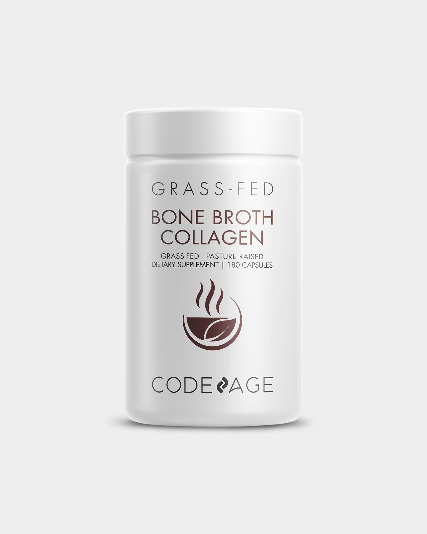 Codeage Bone Broth Collagen Capsules - Grass-Fed Collagen Peptides for Joint & Gut Health - Supports Skin Elasticity & Digestion - Ideal for Keto, Paleo & Wellness Routines