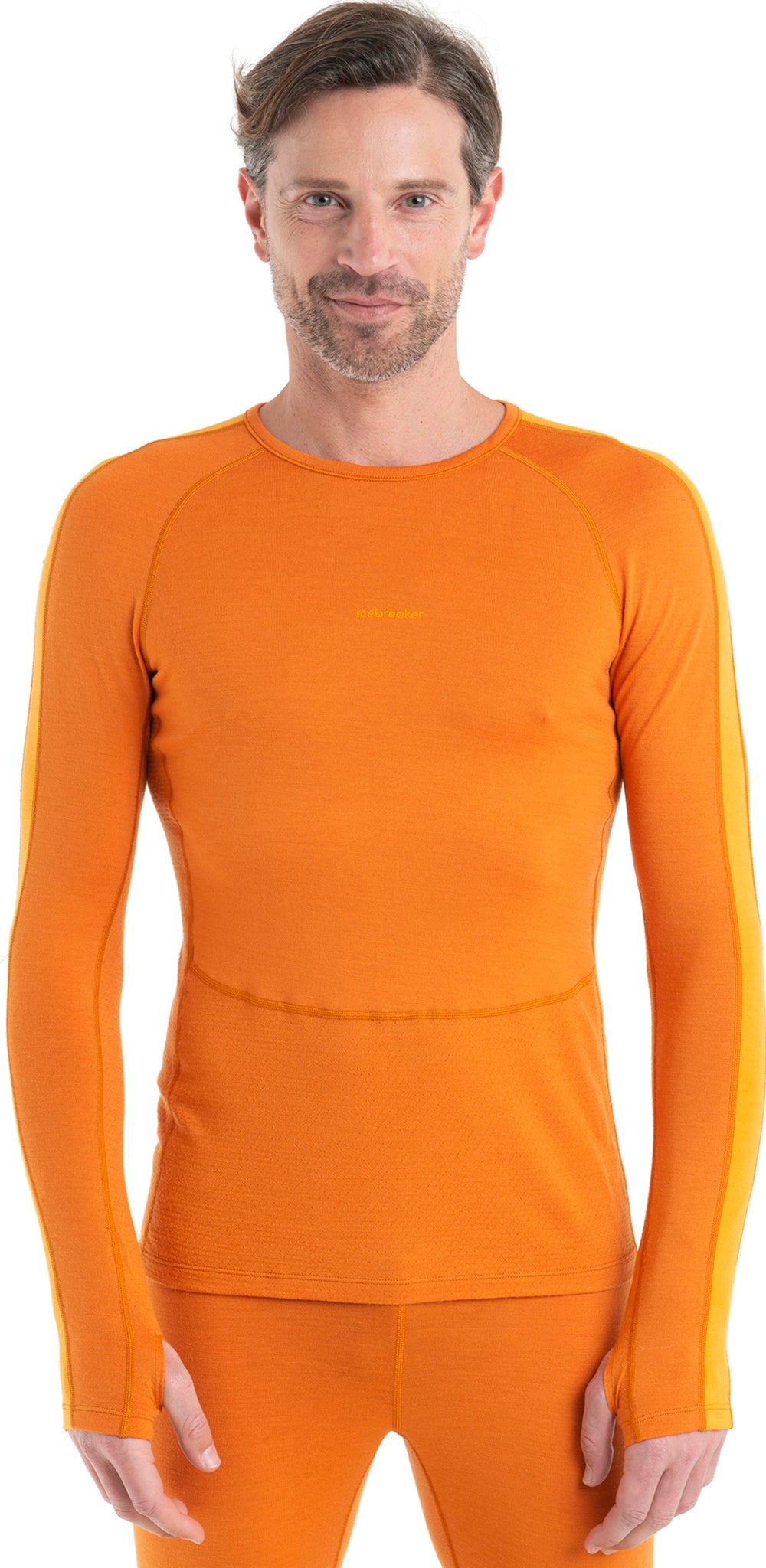 260 ZoneKnit Merino Wool Long Sleeve Thermal Crew Neck Top for Men - Warm Base Layer for Hiking, Skiing & Winter Outdoor Activities